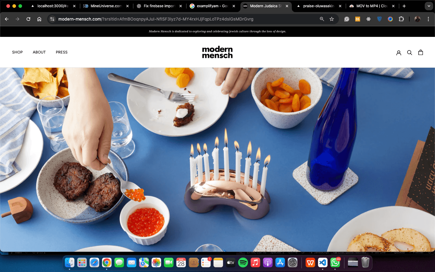 Modern-Mensch Shopify Store